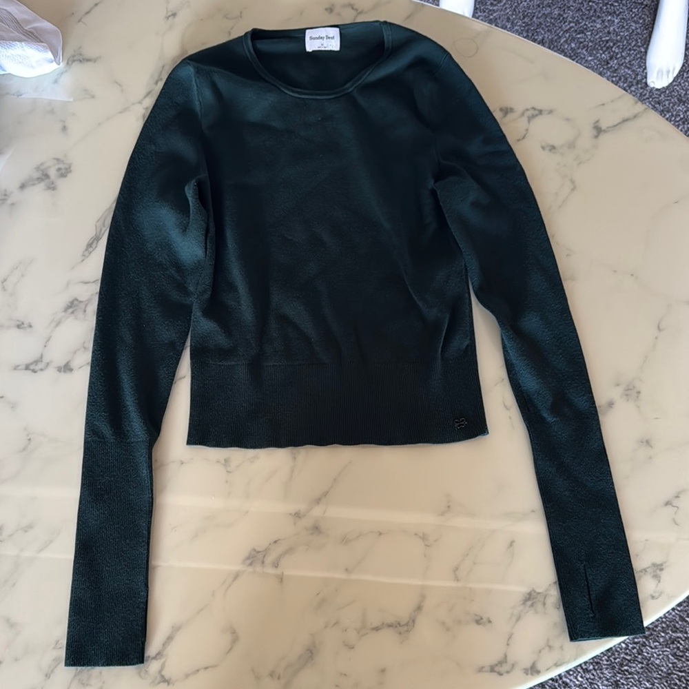 Sunday Best Deep Teal Long Sleeve Top